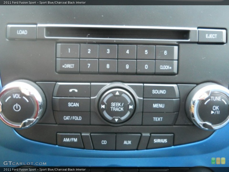 Sport Blue/Charcoal Black Interior Controls for the 2011 Ford Fusion Sport #73209061