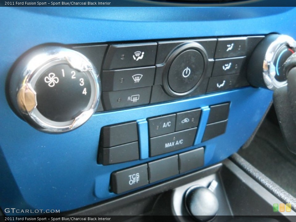 Sport Blue/Charcoal Black Interior Controls for the 2011 Ford Fusion Sport #73209100