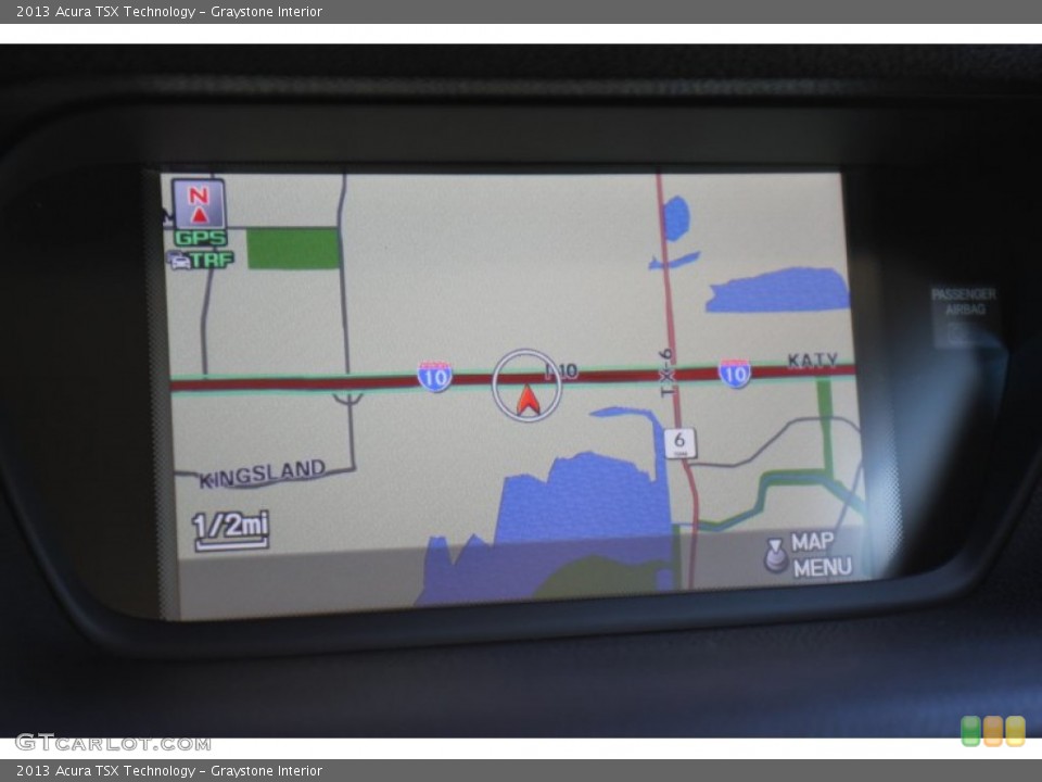 Graystone Interior Navigation for the 2013 Acura TSX Technology #73209189