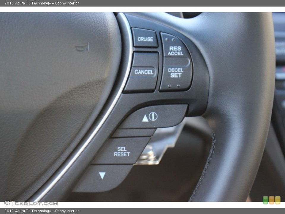 Ebony Interior Controls for the 2013 Acura TL Technology #73209855