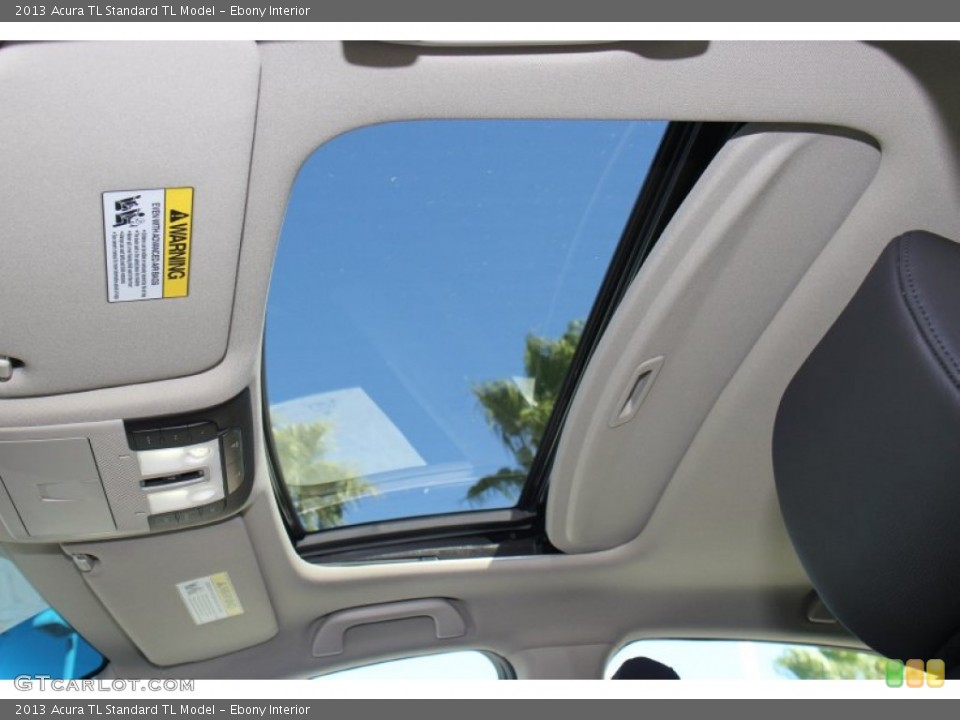Ebony Interior Sunroof for the 2013 Acura TL  #73210198