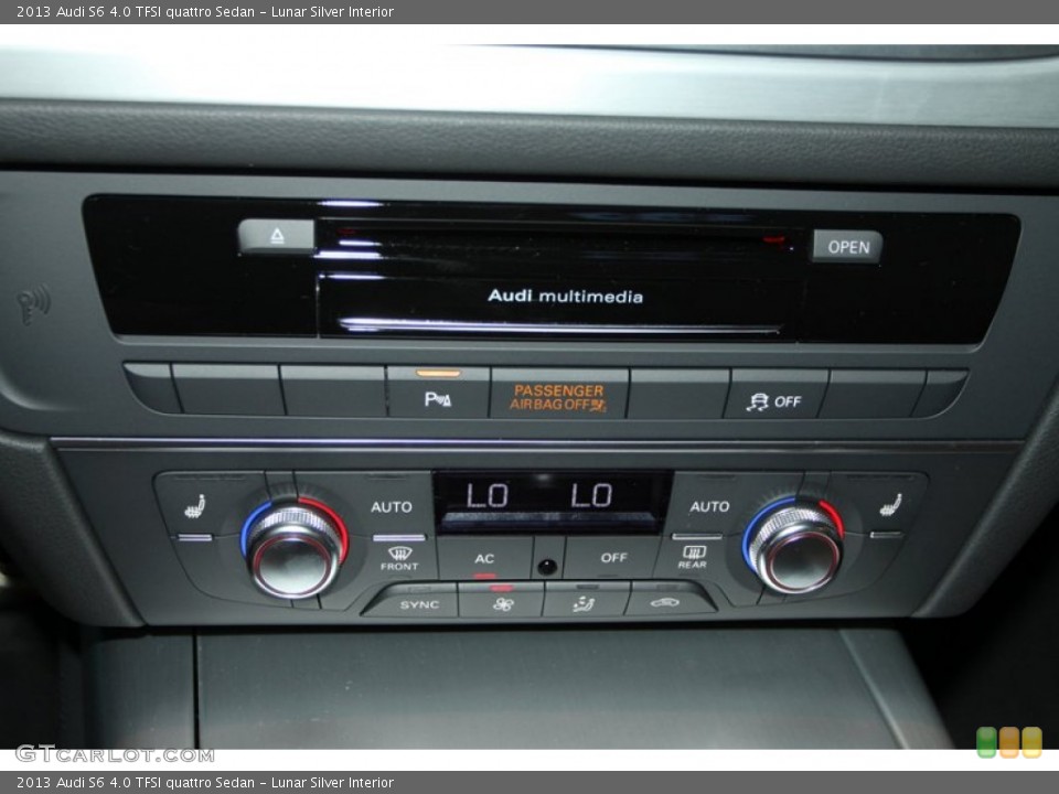 Lunar Silver Interior Controls for the 2013 Audi S6 4.0 TFSI quattro Sedan #73210332