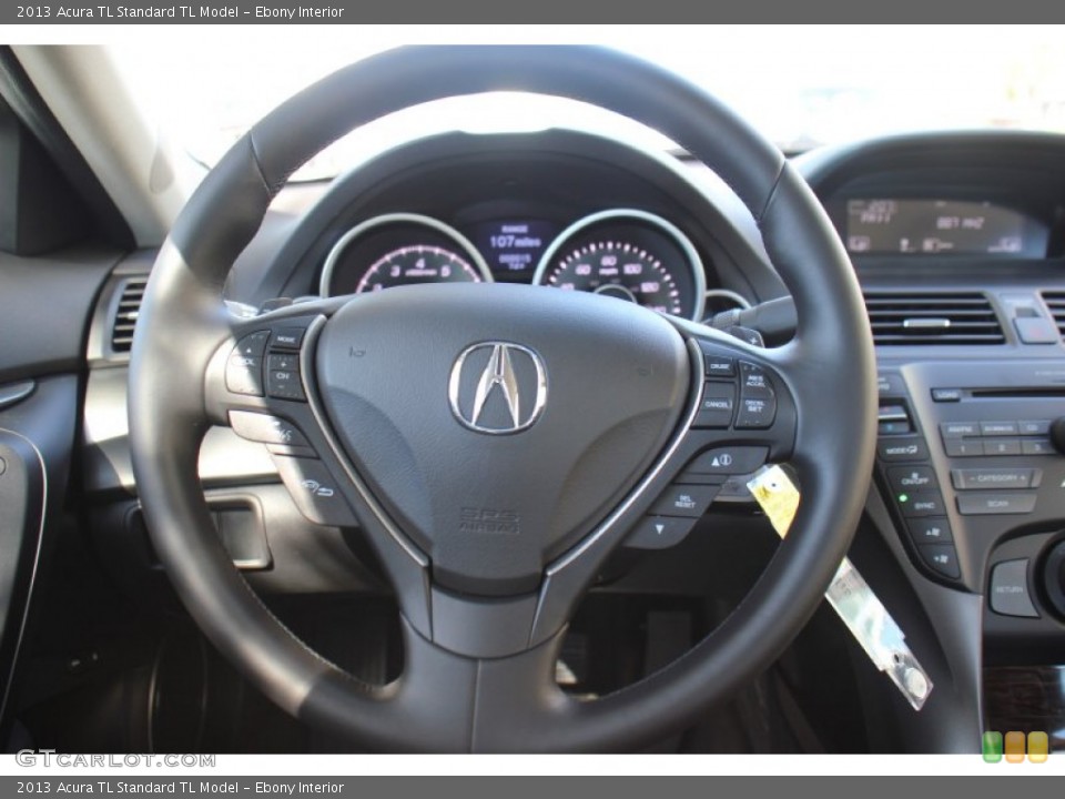 Ebony Interior Steering Wheel for the 2013 Acura TL  #73210358
