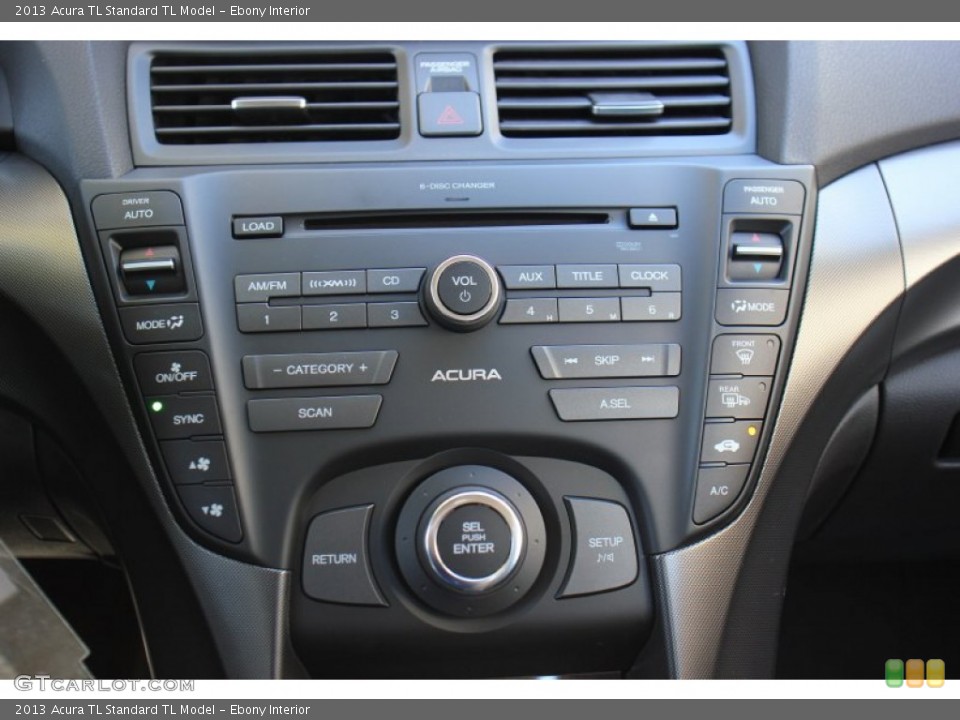 Ebony Interior Controls for the 2013 Acura TL  #73210398