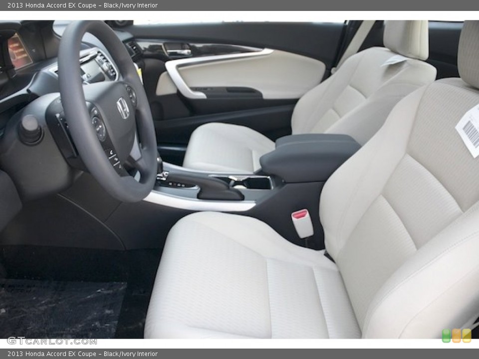 Black/Ivory Interior Photo for the 2013 Honda Accord EX Coupe #73214124