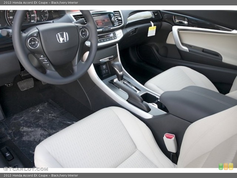 Black/Ivory Interior Photo for the 2013 Honda Accord EX Coupe #73214149