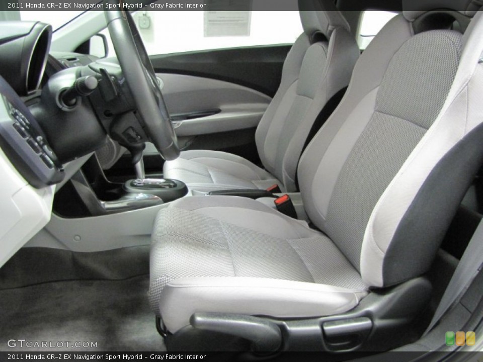 Gray Fabric Interior Front Seat for the 2011 Honda CR-Z EX Navigation Sport Hybrid #73214970
