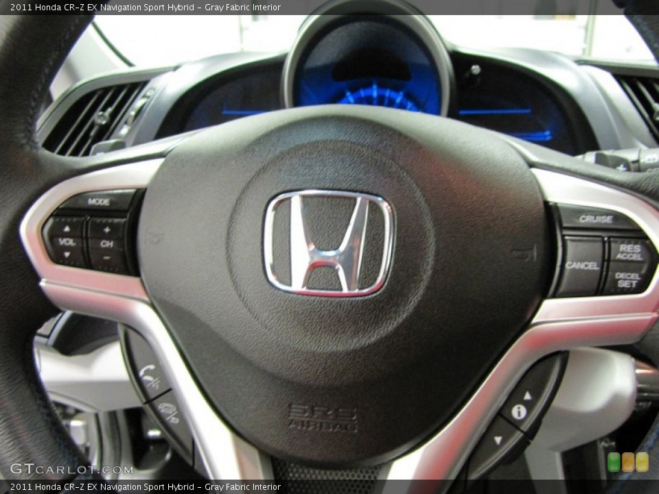 Gray Fabric Interior Controls for the 2011 Honda CR-Z EX Navigation Sport Hybrid #73215101