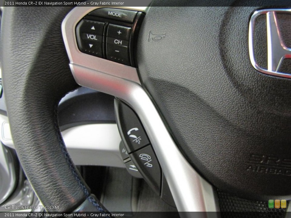 Gray Fabric Interior Controls for the 2011 Honda CR-Z EX Navigation Sport Hybrid #73215123
