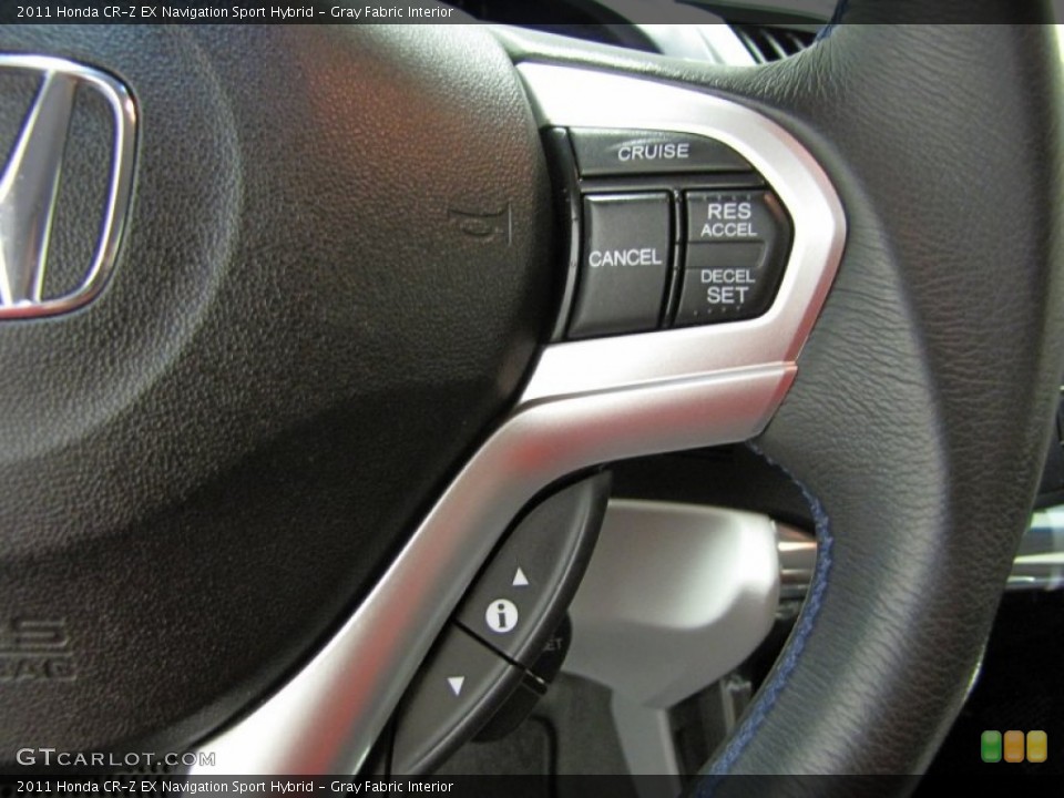 Gray Fabric Interior Controls for the 2011 Honda CR-Z EX Navigation Sport Hybrid #73215150