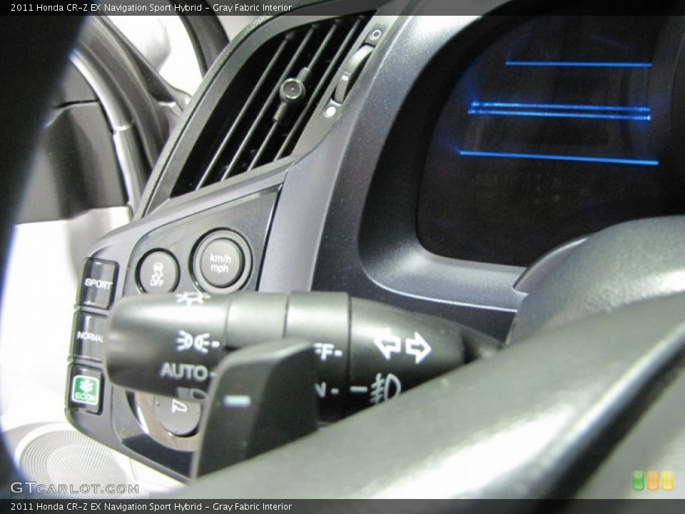 Gray Fabric Interior Controls for the 2011 Honda CR-Z EX Navigation Sport Hybrid #73215168