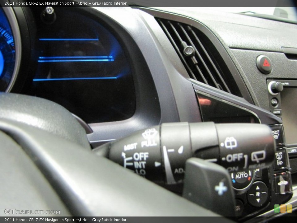 Gray Fabric Interior Controls for the 2011 Honda CR-Z EX Navigation Sport Hybrid #73215192