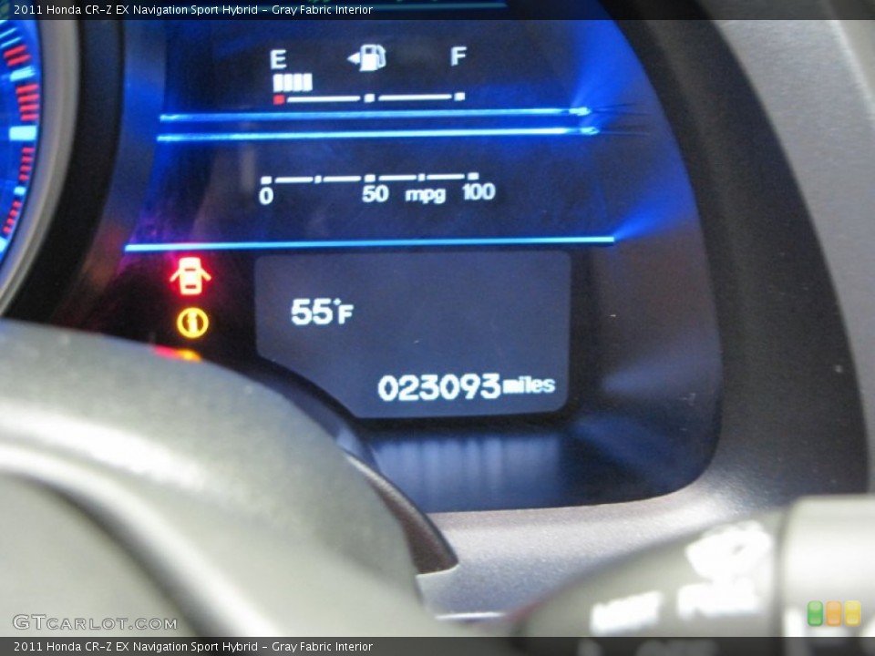 Gray Fabric Interior Gauges for the 2011 Honda CR-Z EX Navigation Sport Hybrid #73215268