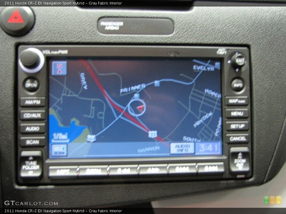 Gray Fabric Interior Navigation for the 2011 Honda CR-Z EX Navigation Sport Hybrid #73215336