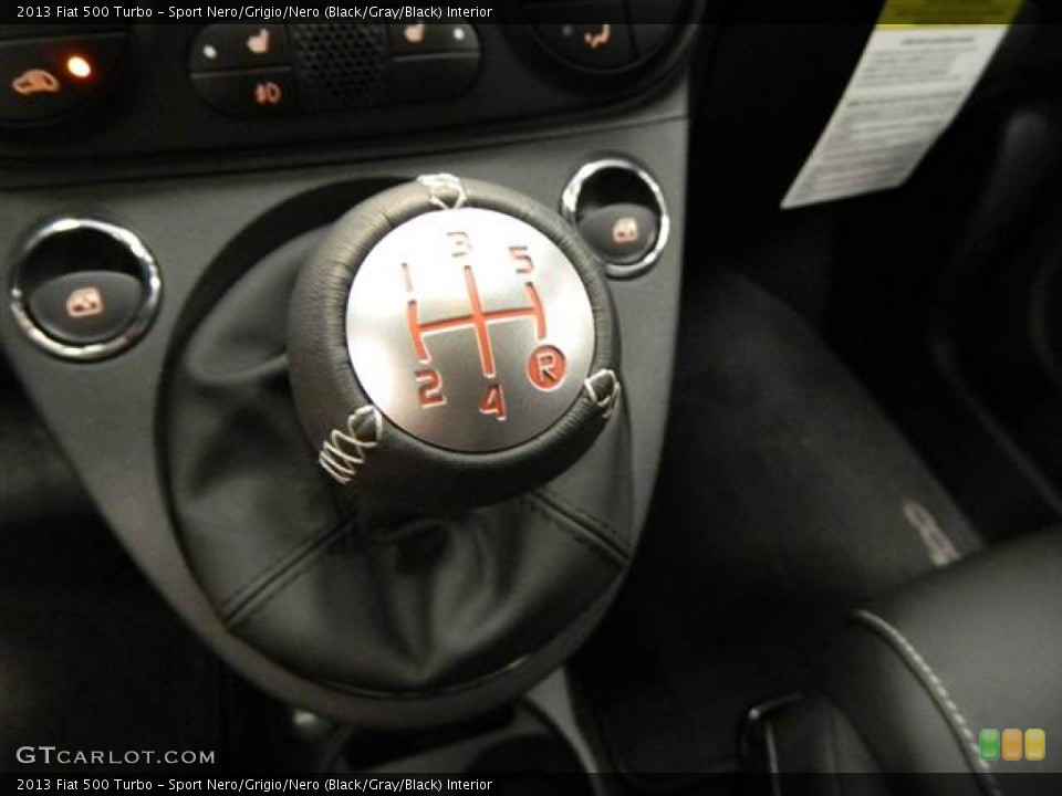 Sport Nero/Grigio/Nero (Black/Gray/Black) Interior Transmission for the 2013 Fiat 500 Turbo #73218111