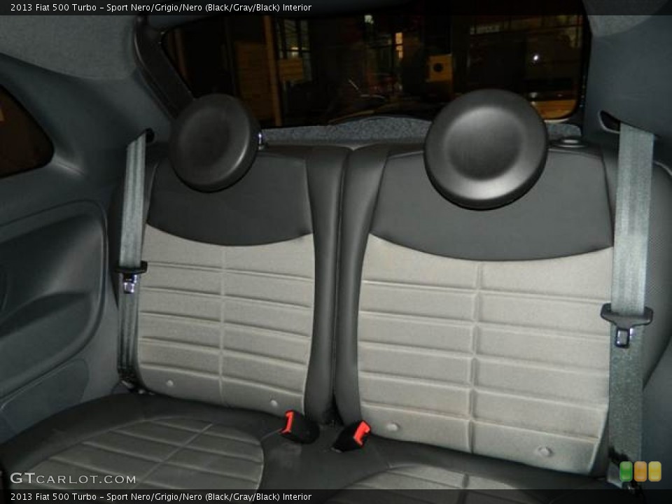 Sport Nero/Grigio/Nero (Black/Gray/Black) Interior Rear Seat for the 2013 Fiat 500 Turbo #73218162