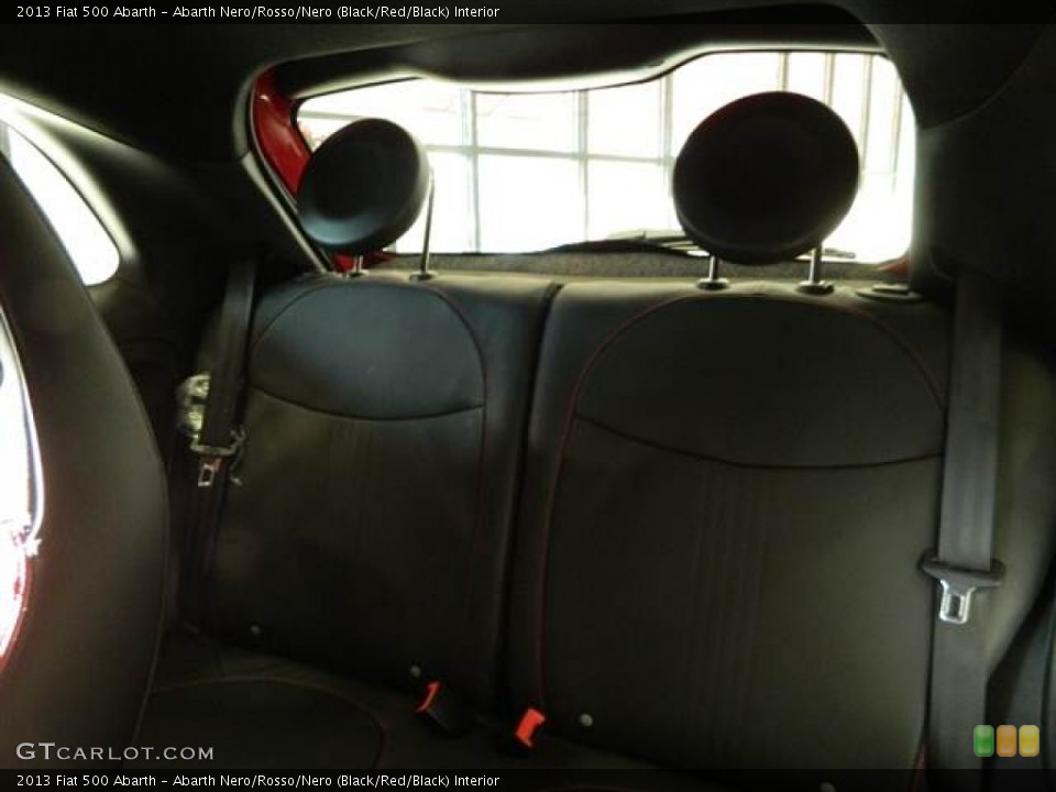 Abarth Nero/Rosso/Nero (Black/Red/Black) Interior Rear Seat for the 2013 Fiat 500 Abarth #73218282