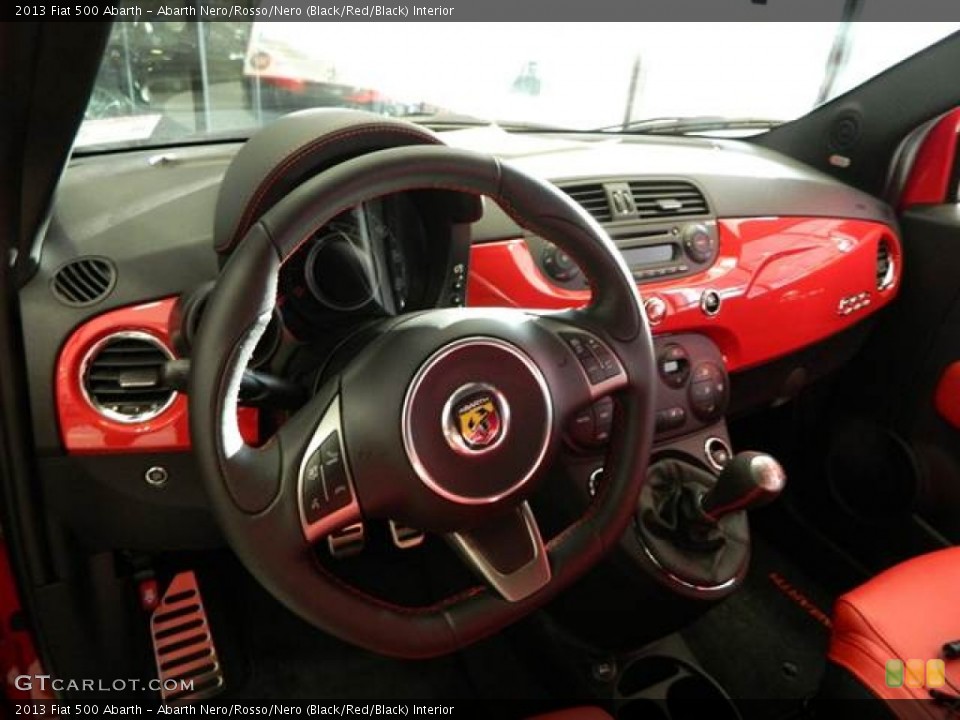 Abarth Nero/Rosso/Nero (Black/Red/Black) Interior Dashboard for the 2013 Fiat 500 Abarth #73218297