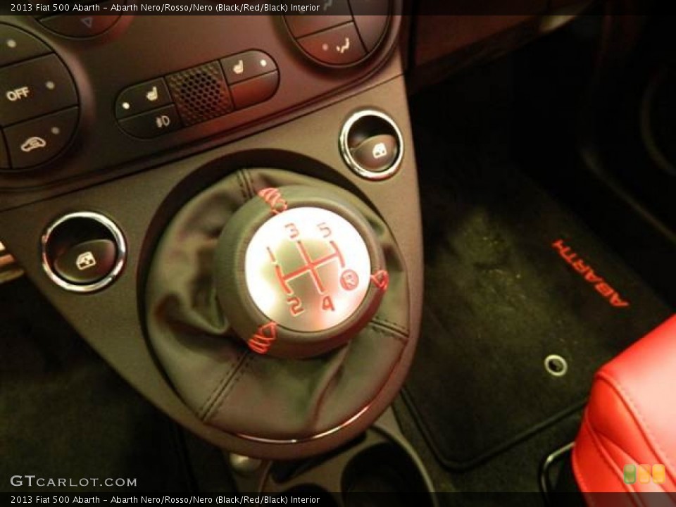 Abarth Nero/Rosso/Nero (Black/Red/Black) Interior Transmission for the 2013 Fiat 500 Abarth #73218315