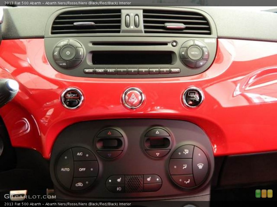 Abarth Nero/Rosso/Nero (Black/Red/Black) Interior Controls for the 2013 Fiat 500 Abarth #73218321