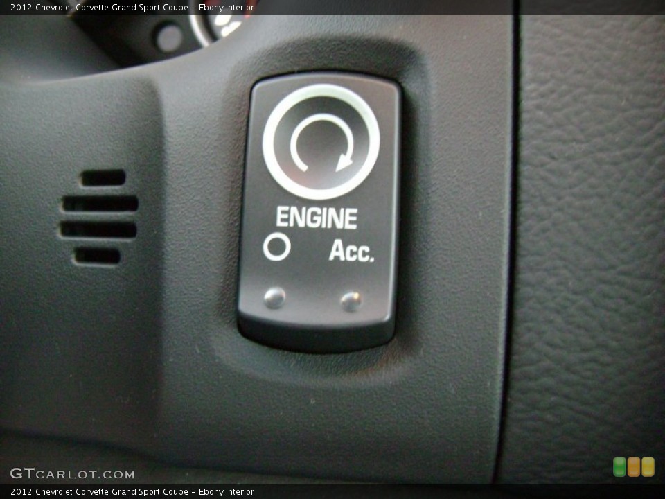 Ebony Interior Controls for the 2012 Chevrolet Corvette Grand Sport Coupe #73221876