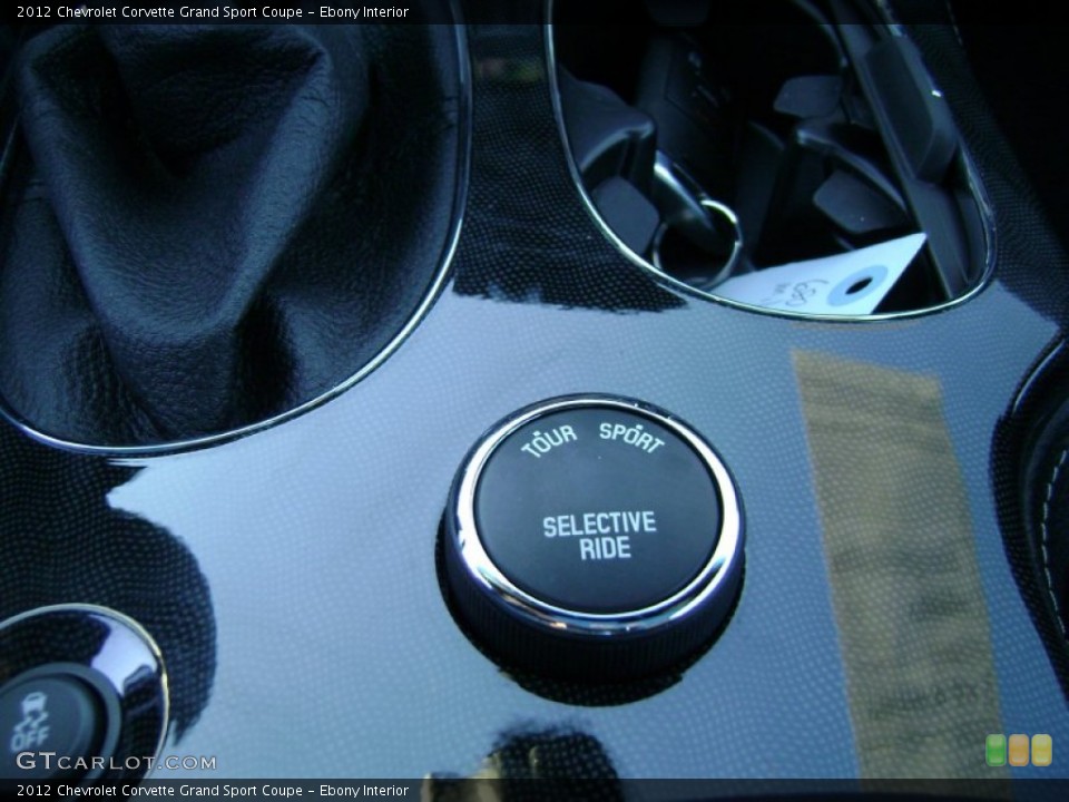 Ebony Interior Controls for the 2012 Chevrolet Corvette Grand Sport Coupe #73221951