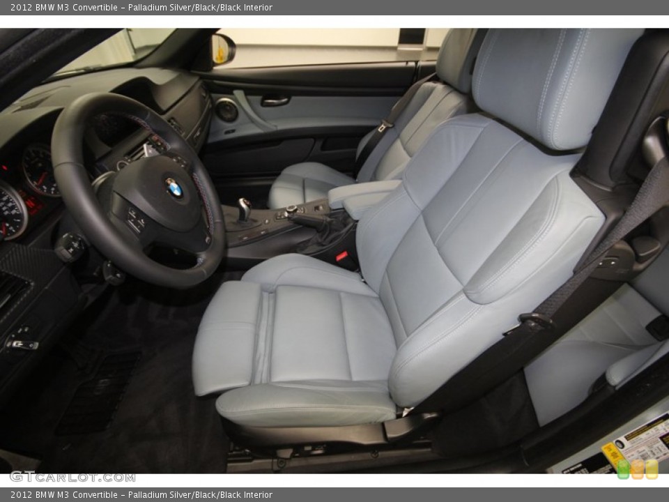 Palladium Silver/Black/Black Interior Front Seat for the 2012 BMW M3 Convertible #73222164