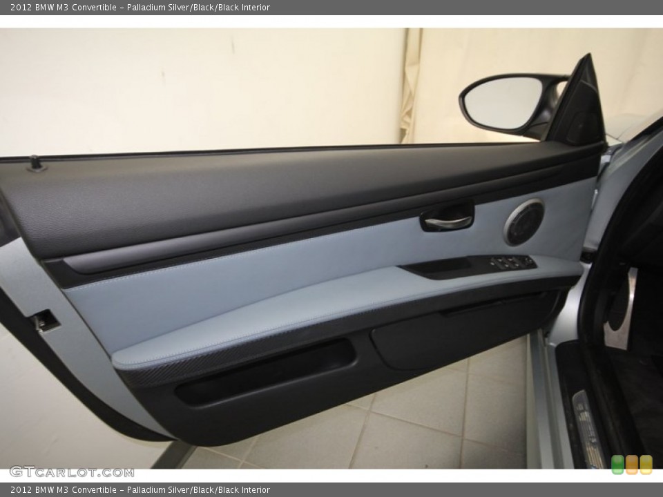Palladium Silver/Black/Black Interior Door Panel for the 2012 BMW M3 Convertible #73222344