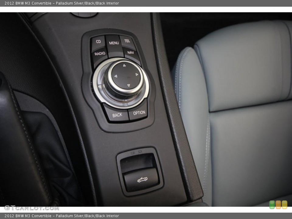 Palladium Silver/Black/Black Interior Controls for the 2012 BMW M3 Convertible #73222449