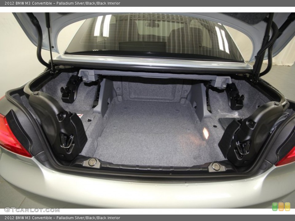 Palladium Silver/Black/Black Interior Trunk for the 2012 BMW M3 Convertible #73222566