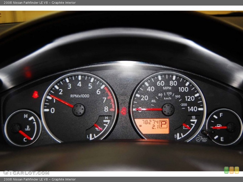 Graphite Interior Gauges for the 2008 Nissan Pathfinder LE V8 #73223874