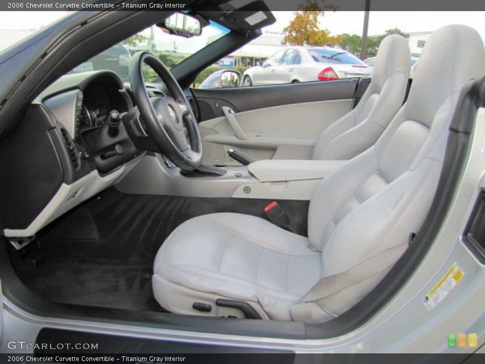 Titanium Gray Interior Photo for the 2006 Chevrolet Corvette Convertible #73224648