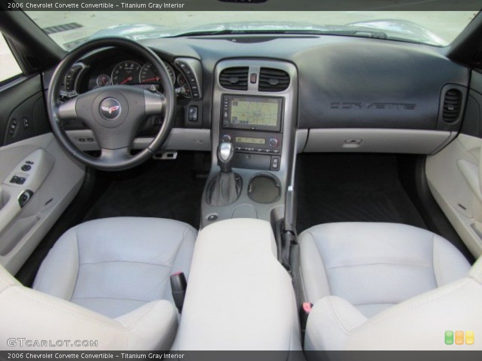 Titanium Gray Interior Dashboard for the 2006 Chevrolet Corvette Convertible #73224660