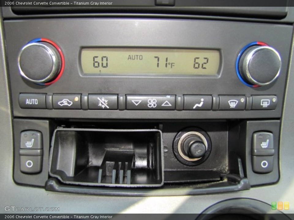Titanium Gray Interior Controls for the 2006 Chevrolet Corvette Convertible #73225014