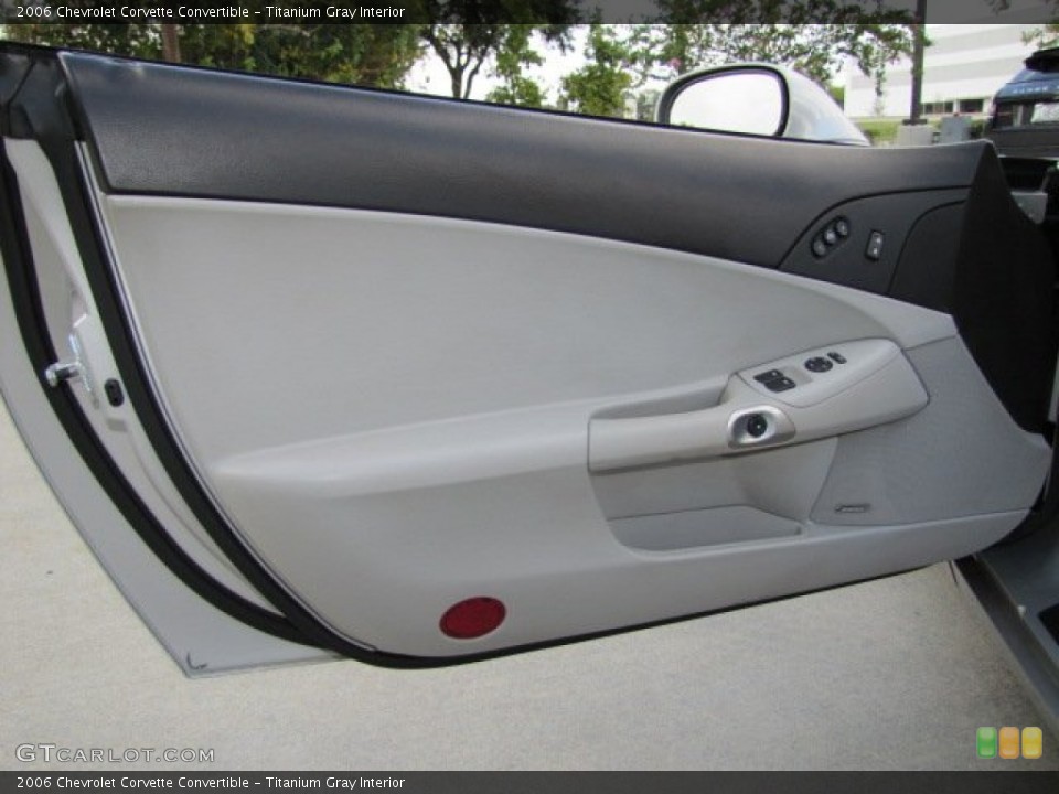 Titanium Gray Interior Door Panel for the 2006 Chevrolet Corvette Convertible #73225089