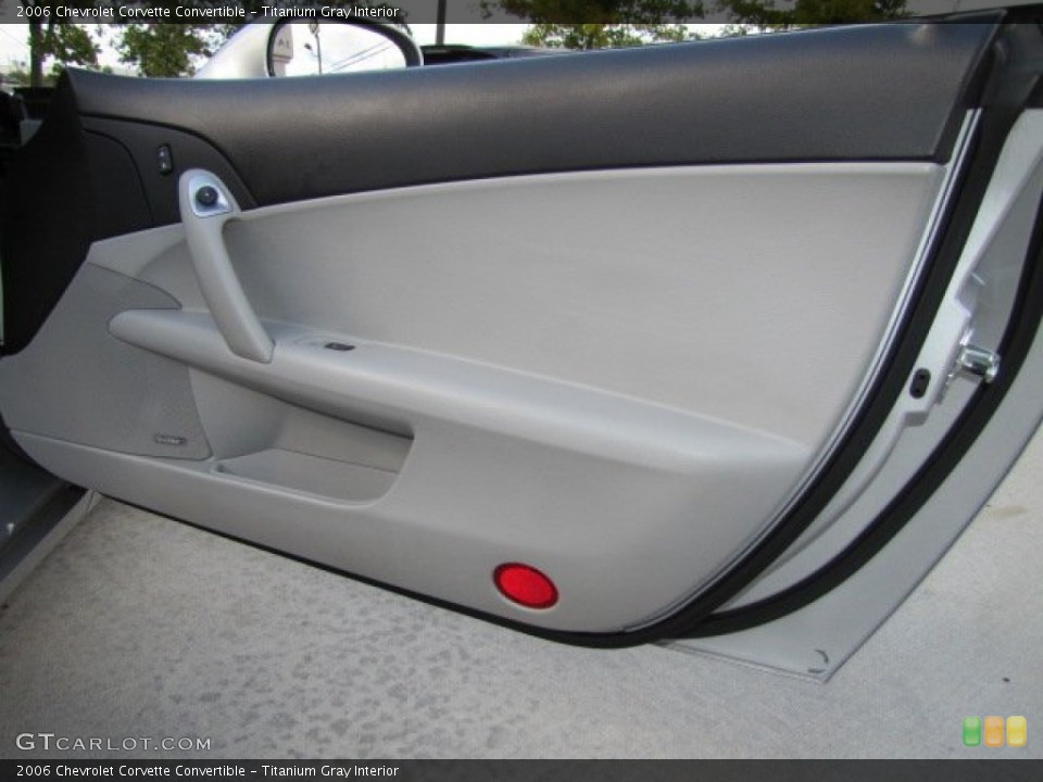 Titanium Gray Interior Door Panel for the 2006 Chevrolet Corvette Convertible #73225101