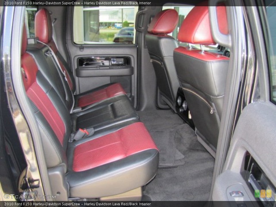 Harley Davidson Lava Red/Black Interior Rear Seat for the 2010 Ford F150 Harley-Davidson SuperCrew #73225308
