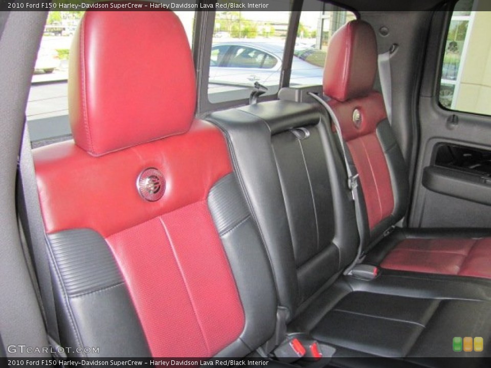 Harley Davidson Lava Red/Black Interior Rear Seat for the 2010 Ford F150 Harley-Davidson SuperCrew #73225560