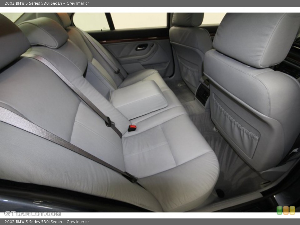 Grey Interior Rear Seat for the 2002 BMW 5 Series 530i Sedan #73225944
