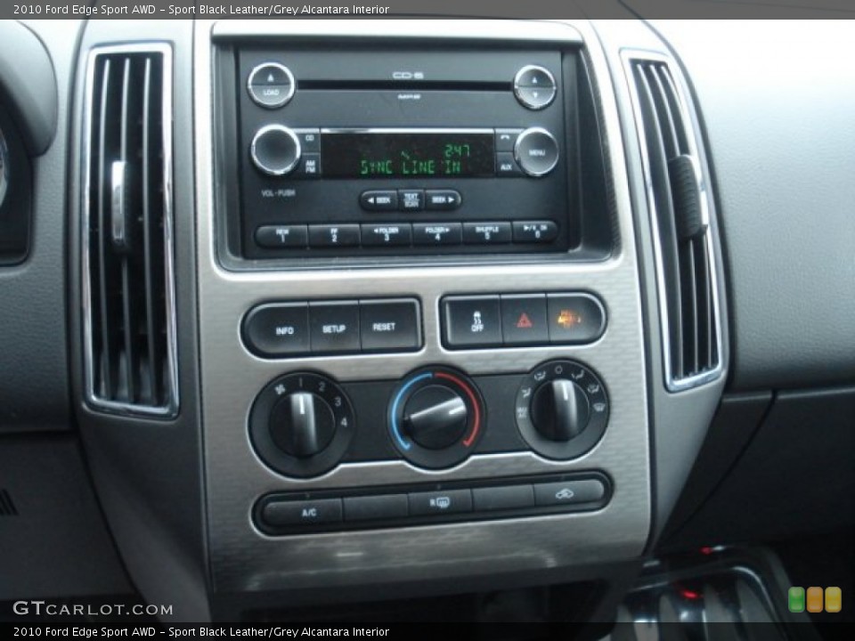 Sport Black Leather/Grey Alcantara Interior Controls for the 2010 Ford Edge Sport AWD #73226484