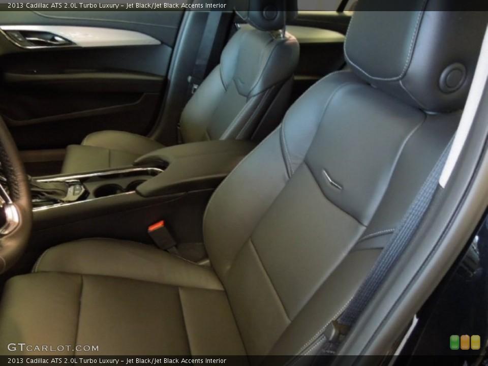 Jet Black/Jet Black Accents Interior Front Seat for the 2013 Cadillac ATS 2.0L Turbo Luxury #73230549