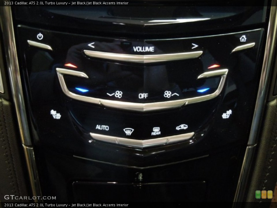 Jet Black/Jet Black Accents Interior Controls for the 2013 Cadillac ATS 2.0L Turbo Luxury #73230621
