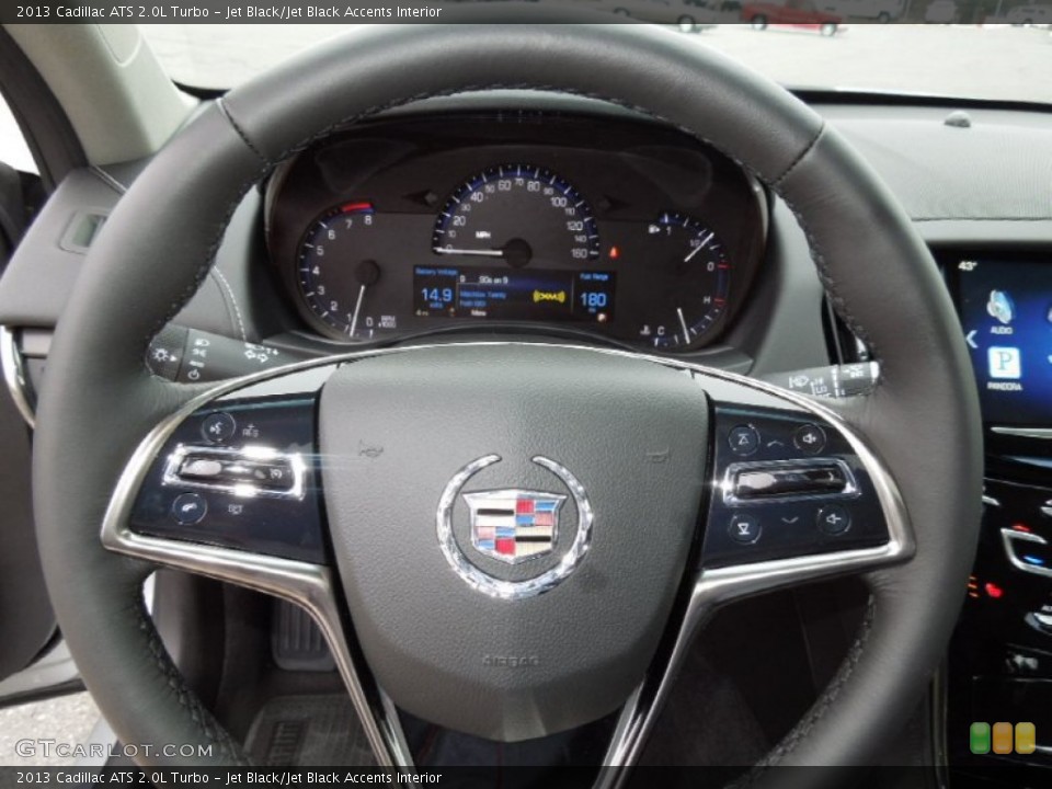 Jet Black/Jet Black Accents Interior Steering Wheel for the 2013 Cadillac ATS 2.0L Turbo #73230885