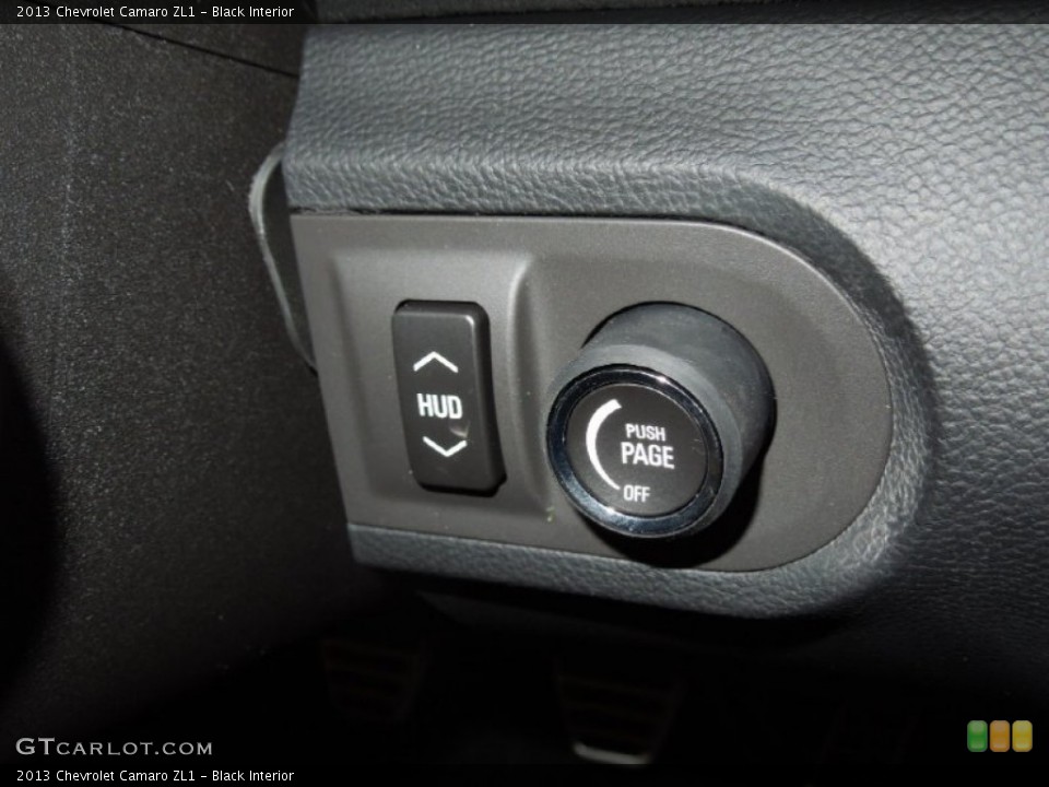 Black Interior Controls for the 2013 Chevrolet Camaro ZL1 #73231107