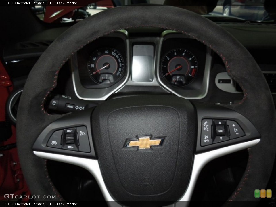 Black Interior Steering Wheel for the 2013 Chevrolet Camaro ZL1 #73231125