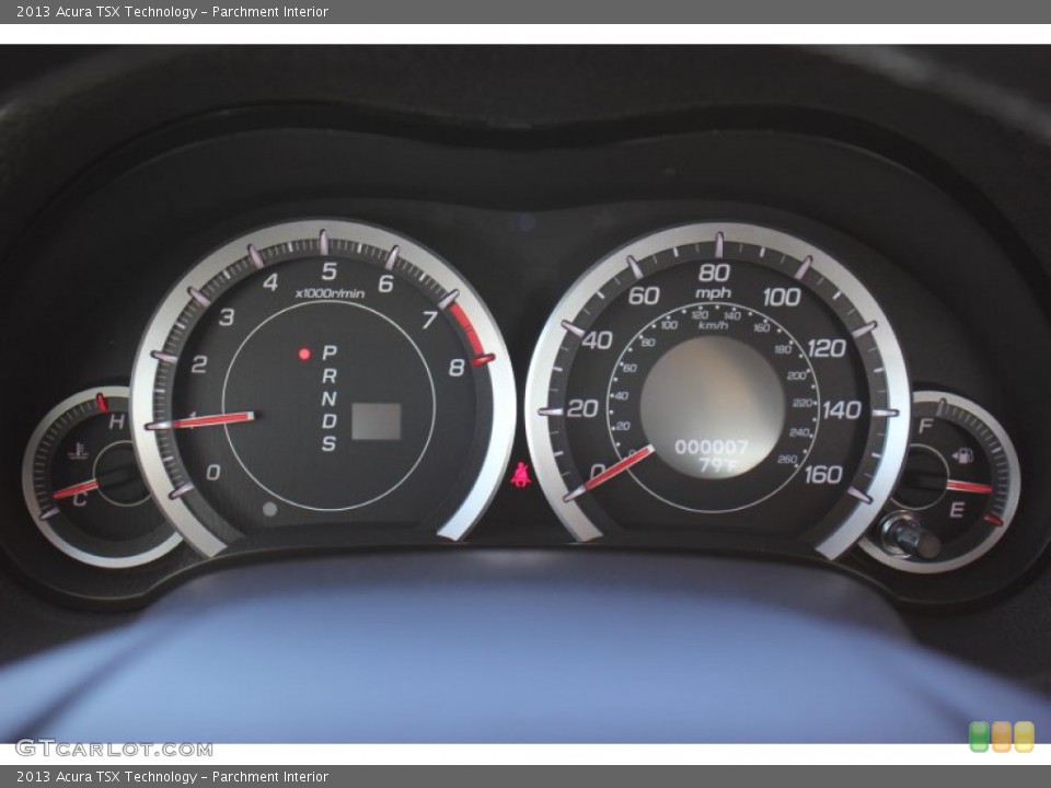 Parchment Interior Gauges for the 2013 Acura TSX Technology #73234497