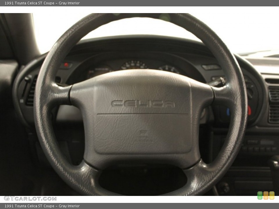 Gray Interior Steering Wheel for the 1991 Toyota Celica ST Coupe #73234746