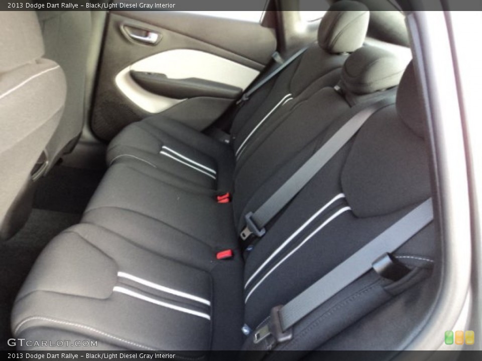 Black/Light Diesel Gray Interior Rear Seat for the 2013 Dodge Dart Rallye #73237857