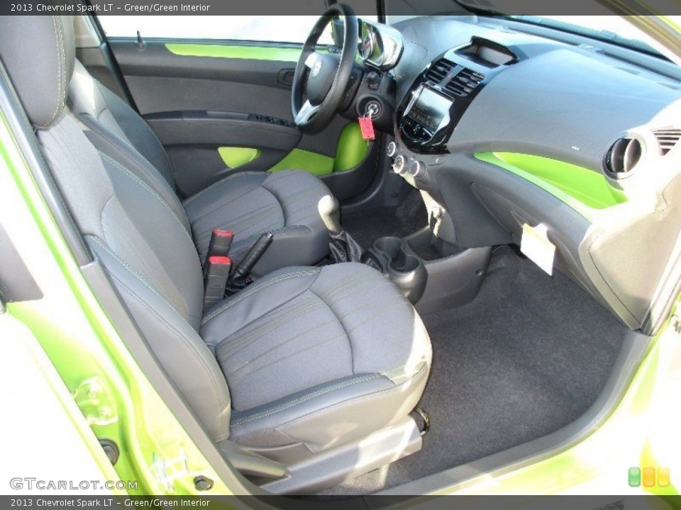 Green/Green Interior Photo for the 2013 Chevrolet Spark LT #73239896