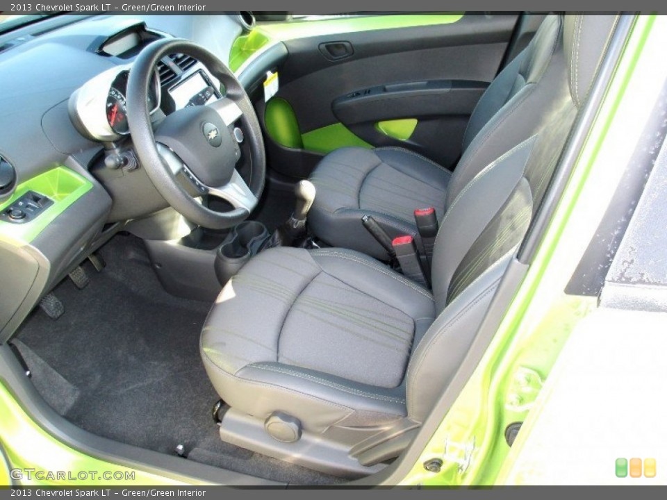 Green/Green Interior Photo for the 2013 Chevrolet Spark LT #73240128